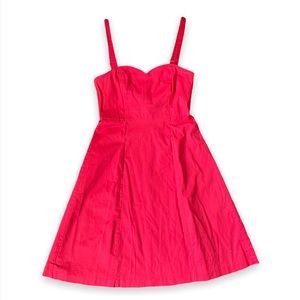 H&M Red Sweetheart Neck Sundress